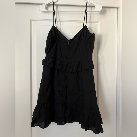 Francesca’s Mi Ami Black Eyelet Mini Dress Size Small - Picture 5 of 8